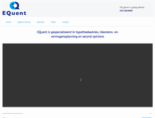 Tablet Screenshot of equent.nl